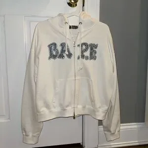 トップス APEE by A BATHING APE Rhinestone Hoodie A BATHING APE® Rhinestone College Pullover Hoodie | Grey